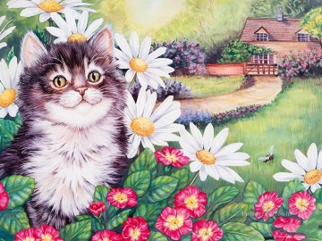 Tier Werke - Frühling Katze Maday Jane